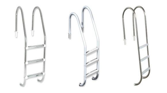 Modelos de escadas para piscina da Sodramar