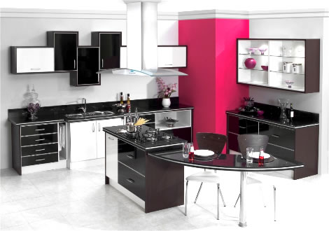 Cozinha Moderna Rosa